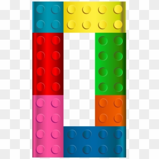 Lego Number Zero Png Transparent Clip Art Image - Transparent Lego Numbers, Png Download