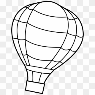 Hot - Air - Balloon - Coloring - Page - Colouring Page Of Hot Air Balloon, HD Png Download