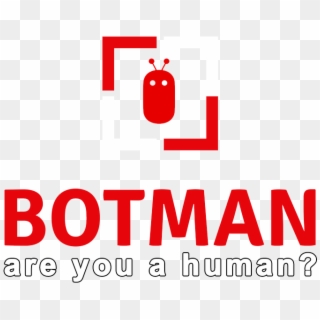 Botman V1 Red & White Border - Graphic Design, HD Png Download