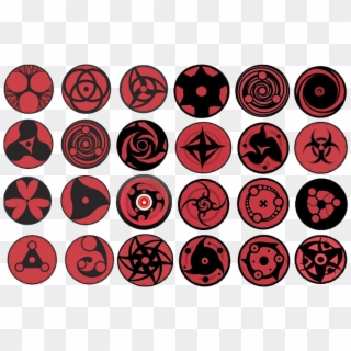 Todos Los Sharingans Con Nombre - Mangekyou Sharingan, HD Png Download