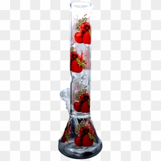 14 Inches 600g Fruit Design Water Bong Clear Glass - Strawberry, HD Png Download