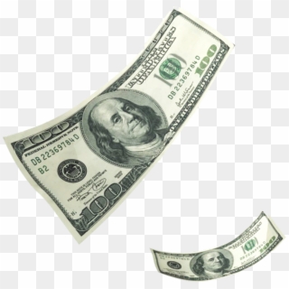 Falling Hundreds 100 Bills Casg - 100 Dollar Bill, HD Png Download