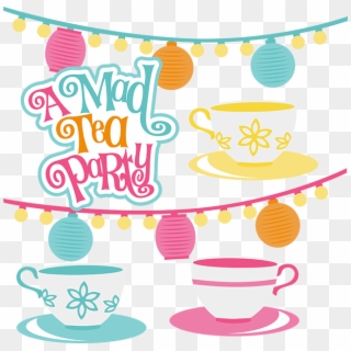 A Mad Tea Party Svg Scrapbook Collection Svg Files - Mad Tea Party Clipart, HD Png Download