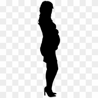 Pregnant Woman Silhouette Png - Pregnant Woman Silhouette Transparent, Png Download