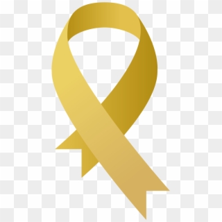 The Gold Ribbon Is The Universal Symbol To Create Awareness - Circle, HD Png Download