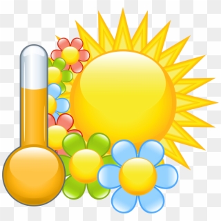 Sunshine Clipart Borders - Hot Weather Icon Png, Transparent Png