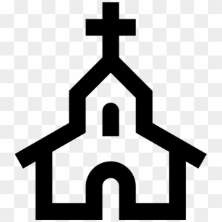 Church Icon - Church Logo Black And White, HD Png Download -  1600x1600(#999069) - PngFind